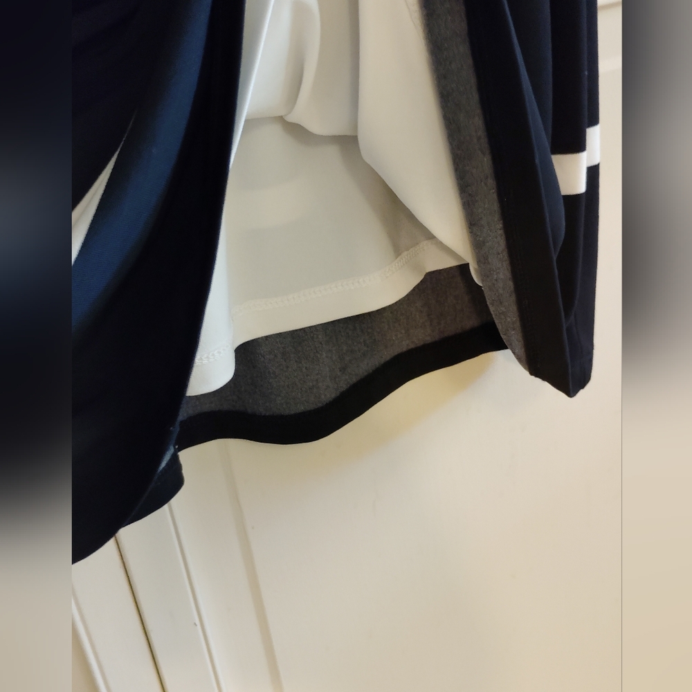 Ralph Lauren Black and White Striped Midi Dress - Picture 6 of 8